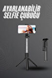 Selfie Çubuğu Tripod Bluetooth Kumandalı Selfie Çubuğu Telefon Tutucu