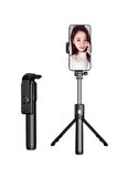 Selfie Çubuğu Tripod Bluetooth Kumandalı Selfie Çubuğu Telefon Tutucu
