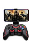 Joystik Gamepad Bluetooth Telefon Tutucu Oyun Kolu Telefon Android Uyumlu