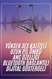 Boyun Askılı 100 Saat Kablosuz Kulaklık Göstergeli Bluetooth Kulaklık