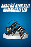 Araç Içi Aydınlatma Kumandalı 12 Led Ayak Altı Led Ambiyans Işığı Sese Duyarlı Kumandalı