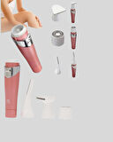 3 Başlıklı Yüz ve Vücut Tüy Temizleme Cihazı Pembe