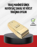 Altın Kaplama Kablolu Erkek Tıraş Makinesi Favori Aparatlı