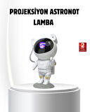 Bluetooth Müzikli Astronot Projeksiyon Lambası Yıldız ve Ay Efektli