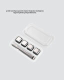 Paslanmaz Metal Buz Küpleri Seti Klipsli Sulandırmadan Soğutma Özellikli