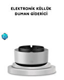 Sigara Dumanı ve Koku Giderici Hava Temizleyici Küllük – 2 Katmanlı Filtreli, USB Şarjlı