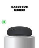 Kablosuz Oyuncu Mouse –  Gelişmiş Optik Sensör, Profesyonel ve Oyun Kullanımına Uygun