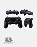 Titreşimli Kablosuz Oyun Kolu – PS4, PC, Mobil, Tablet ve Steam Uyumlu