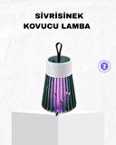 Şarjlı Mor Işıklı Sivrisinek Öldürücü Lamba – Sessiz ve Kimyasal İçermez