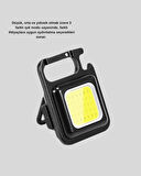 USB Şarjlı 800 Lümen LED Fener – Mini Boy, 3 Işık Modlu, Anahtarlık Tipi El Feneri