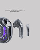 Bluetooth 5.3 Kablosuz Kulaklık HiFi Stereo ve Ekstra Bass Dijital Ekranlı