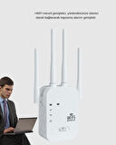 300Mbps WiFi Menzil Genişletici 4 Antenli WPA3 Güvenlikli Priz Tipi Repeater