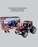 Retro Traktör Tasarımlı Kablosuz Hoparlör USB TF AUX FM Destekli