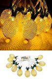 Dekoratif Pilli Pineapple Ananas Pilli Şerit Led Işık (1 Metre)