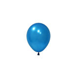 20 Adet 5 İnç 13 Cm Metalik Mavi Balon Doğum Günü Süsleme