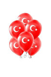 10 Adet 12 Inç Ay Yıldız Balon