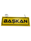 Cam Süsü Yazı ’BAŞKAN’ Mdf Vantuzlu