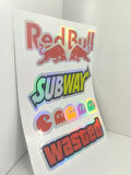 Hologram Arka Cam Sticker Etiket Model 019