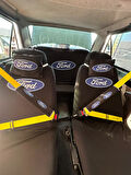 Ford Baskılı Oto Servis Kılıfı, Kemer Pedi, Yastık Takımı Ford Siyah