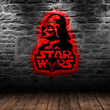Duvar Dekoru Led Işıklı Star Wars Ful RGB Ful Aydınlatmalı