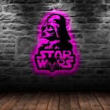 Duvar Dekoru Led Işıklı Star Wars Ful RGB Ful Aydınlatmalı