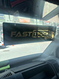 Kamyon Tır Dekor Plaka Fast Truck Siyah