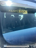 Kamyon Tır Dekor Plaka Fast Truck Siyah