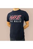 Erkek Baskılı T-Shirt Yumuşak Pamuklu Kumaş