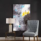 TABLOLIFE Cosmos - Yağlı Boya Dokulu Tablo 75X100,Çerçeve;Siyah