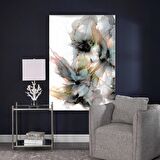 TABLOLIFE Beyaz Çiçekler - Yağlı Boya Dokulu Tablo 75X100,Çerçeve;Çerçevesiz