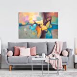 TABLOLIFE Pastel Renkler - Yağlı Boya Dokulu Tablo 60X90,Çerçeve;Çerçevesiz
