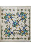 Kroşetalı Pamuklu Yazma, Yemeni, Tülbent, 100x100cm %100 Pamuklu,terletmez