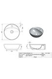 TLD 0712 Toledomix Çanak Lavabo Batarya Delikli 40 Cm