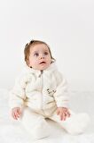 Welsoft Peluş Unisex Fermuarlı Kışlık Bebek Uyku Tulumu Bebek Tulumu Çocuk Tulumu Çocuk Kostümü TLMAYK
