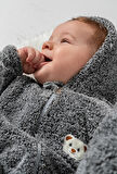 Welsoft Peluş Fermuarlı Kışlık Unisex Kız Erkek Bebek Uyku Tulumu Bebek Tulumu Çocuk Tulumu