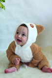 Welsoft Peluş Unisex Fermuarlı Kışlık Bebek Uyku Tulumu Bebek Tulumu Çocuk Tulumu Çocuk Kostümü