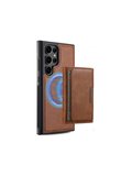 Teleplus Samsung Galaxy S23 Ultra Kılıf Pollux L2 Serisi Mıknatıslı Kartlıklı 2-1 Kapak