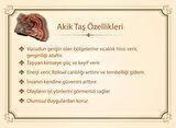 925 Ayar Gümüş Püsküllü Küre Kesim Süleyman Akik Doğaltaş Tesbih