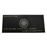 Ayyıldız Kararmaz Metal Püsküllü Arpa Kesim Süzme Beyaz-Siyah Ateş Kehribar Tesbih