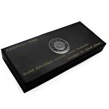 Ayyıldız Kararmaz Metal Püsküllü Arpa Kesim Süzme Beyaz-Siyah Ateş Kehribar Tesbih