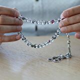 Kararmaz Metal Püsküllü Kişiye Özel Saç Teli İçerir Tesbih