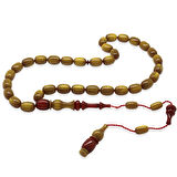 Sistemli Her Bir Tanesi ve İmamesi Usta işçilikli Kapsül Kesim Sedefli Kahverengi Kırmızı Katalin Tesbih