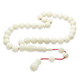 Sistemli İmame ve Hitamesi İşçilikli Küre Kesim Deve Kemiği Tesbih