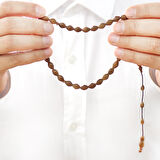 Kuka Tesbih - Sistemli - Kahverengi - Arpa Kesim