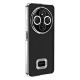 Xiaomi Redmi 14C 4G Kılıf Logo Yeri Açık Kamera Lens Korumalı Renkli Kenarlı Şeffaf Silikon