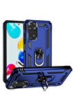 Xiaomi Redmi Note 11 Global Kılıf Yüzüklü Standli Tank Kapak
