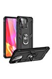 Xiaomi Poco C40 Kılıf Yüzüklü Standli Tank Kapak