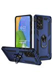 Samsung Galaxy A73 Kılıf Yüzüklü Standli Tank Kapak