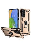 Samsung Galaxy A73 Kılıf Yüzüklü Standli Tank Kapak