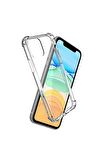 Apple iPhone 14 Kılıf Anti Şok Köşe Korumalı Şeffaf Silikon